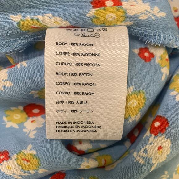 NWT FAITHFULL THE BRAND Emila Jasmin Floral Blue Midi Dress | 4 - Picture 6 of 7